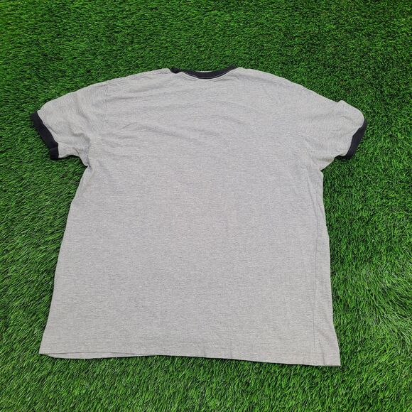 Disney Mickey-Mouse Ringer Shirt Womens Large 22x26 Gray - Picture 2 of 13